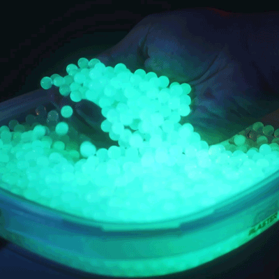 Luminous, transparent, eco-friendly gel blaster ammo