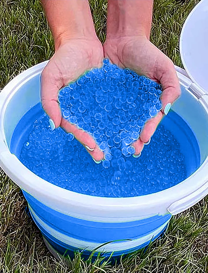 Wait 4 hours for the gel blaster bullets to expand 7-8mm.